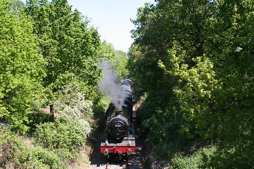 Steam Train running along the Epping Ongar Railway