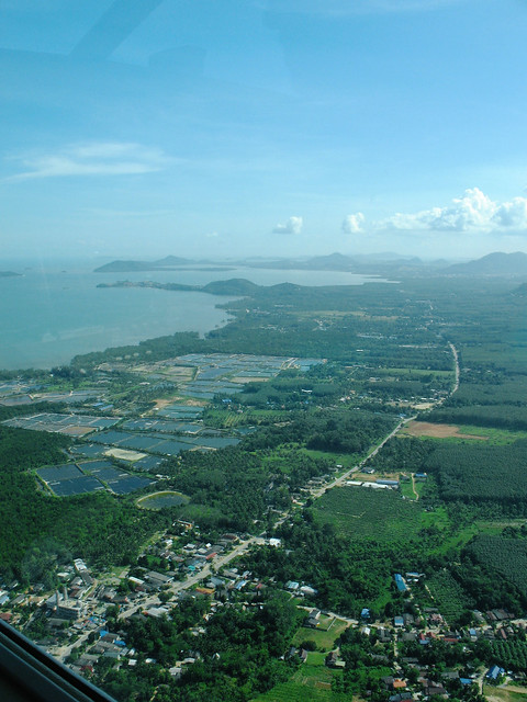 East coast of Phuket from the air
