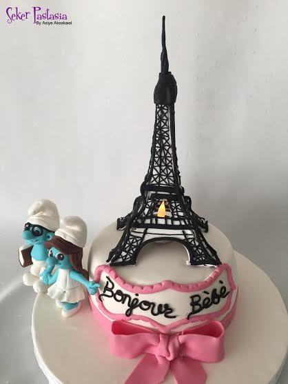 Paris Themed Cake by Asiye Aksakal