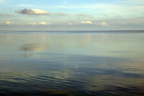 blue summer sky cloud seascape reflection nature water landscape russia lagoon curonianspit nikond90