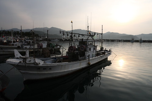 sunset sea japan harbor fishingboat 漁港 fishingport 香住