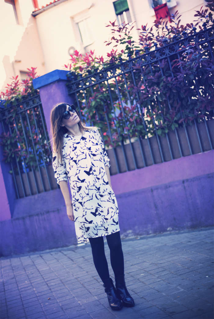 street style barbara crespo purple sheinside dress fashion blogger outfit blog de moda