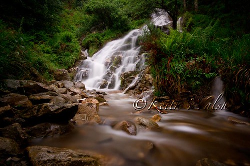 green wet water rain waterfall rocks glenmalure cowicklowireland keithwalsh