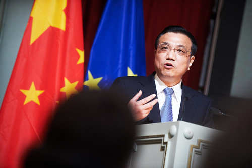 Chinese Vice Premier Li Keqiang speaks on urbanisation at a high-level conference co-organised by Friends of Europe