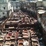 La vecchia conceria nella Medina di Fes