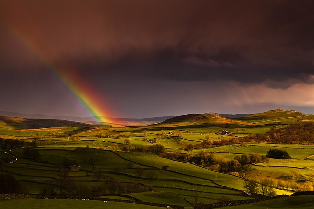 Rainbow and Sunlight, Yorkshire Dales (Explored)