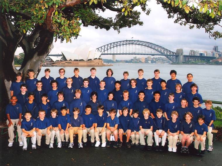 Ragazzi Boys Chorus at Mrs. Macquaries Point by Sydney Harbour
