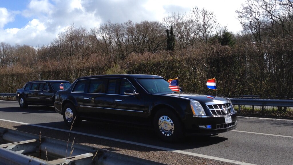 President Obama's Motorcade in Holland