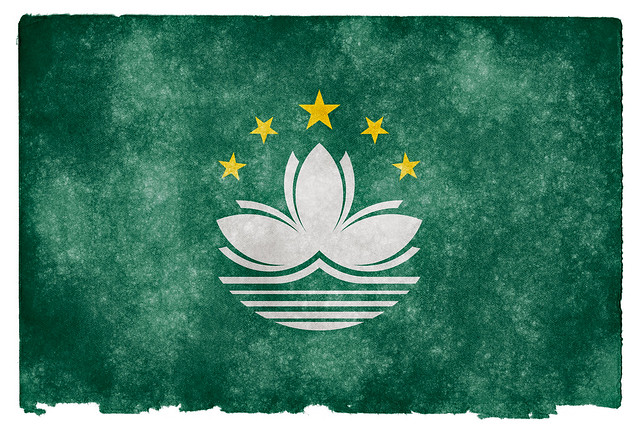 Macau Grunge Flag