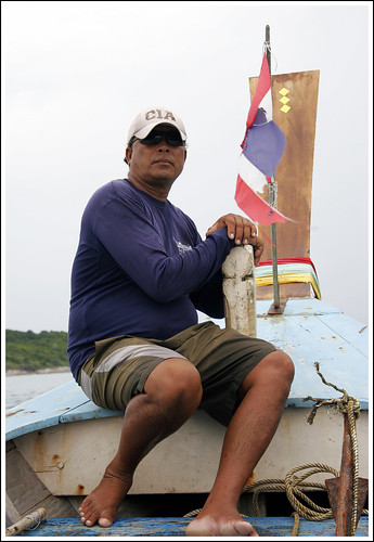 Longtail boat man Mr Chin at Rawai Beach