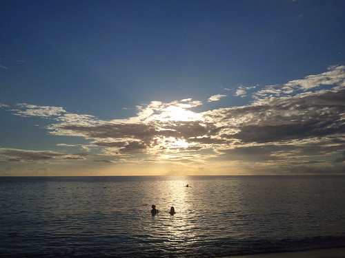 blue sunset sea people skye azul atardecer mar gente puertorico playa cielo caribe buye
