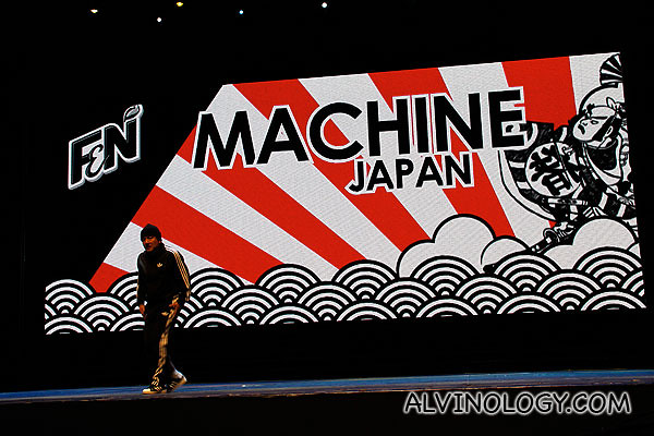 Machine on stage