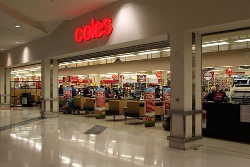 Entrance to a Coles Supermarket