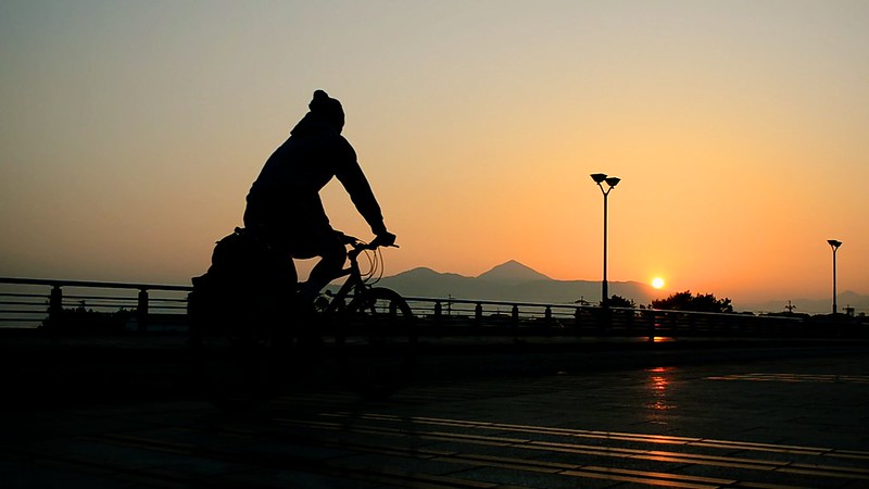 Cycling at Sunrise