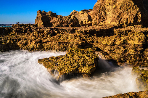 cliff seascape beach portugal nikon algarve 35 albufeira rockformation 461 d5100