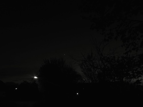 sky tree silhouette night stars aperture venus tp179
