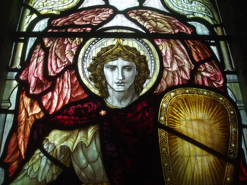 church window angel stainedglass warwickshire powells meriden