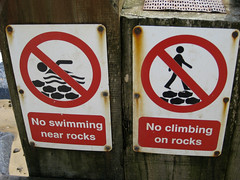 Rocks are dangerous