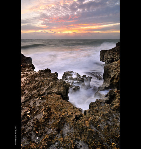 ocean seascape rock sunrise landscape florida wave limestone preserve blowingrock southflorida waveaction blowingrockpreserve shobeiransari
