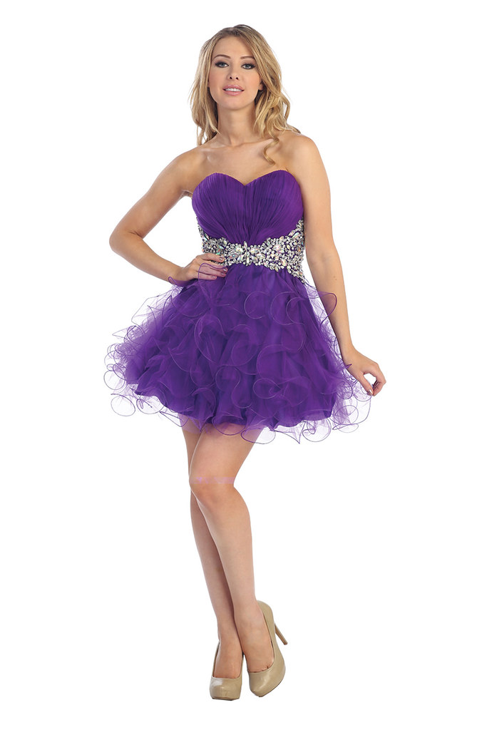 New Hot Fab Short Sexy Fun Prom Homecoming Dance Strapless Cocktail ...