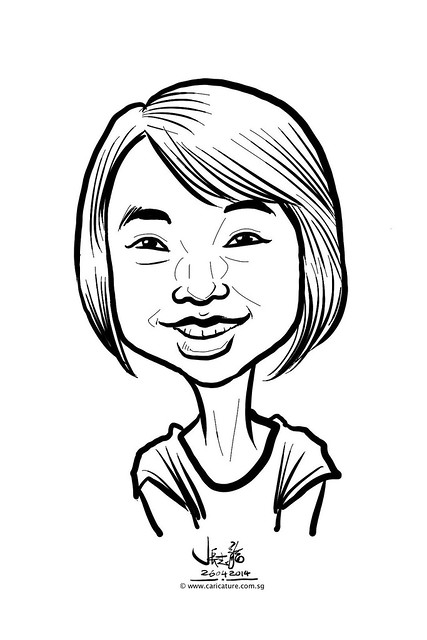 digital live caricature sketching for National Heart Centre Singapore -19