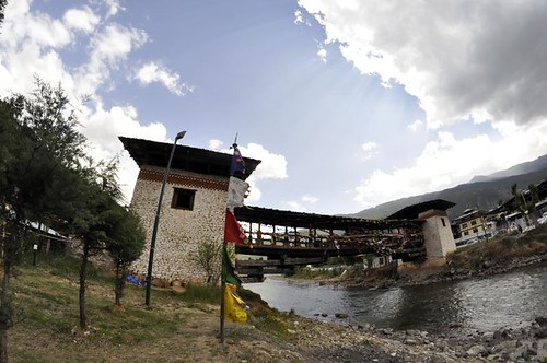 Bhutan cantilever bridge