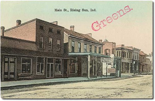 houses usa signs color history buildings advertising general indiana streetscene shops storefronts residential risingsun businesses ohiocounty hoosierrecollections