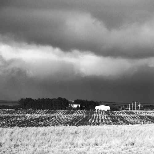blackandwhite bw rural nebraska stormy farmland imperial