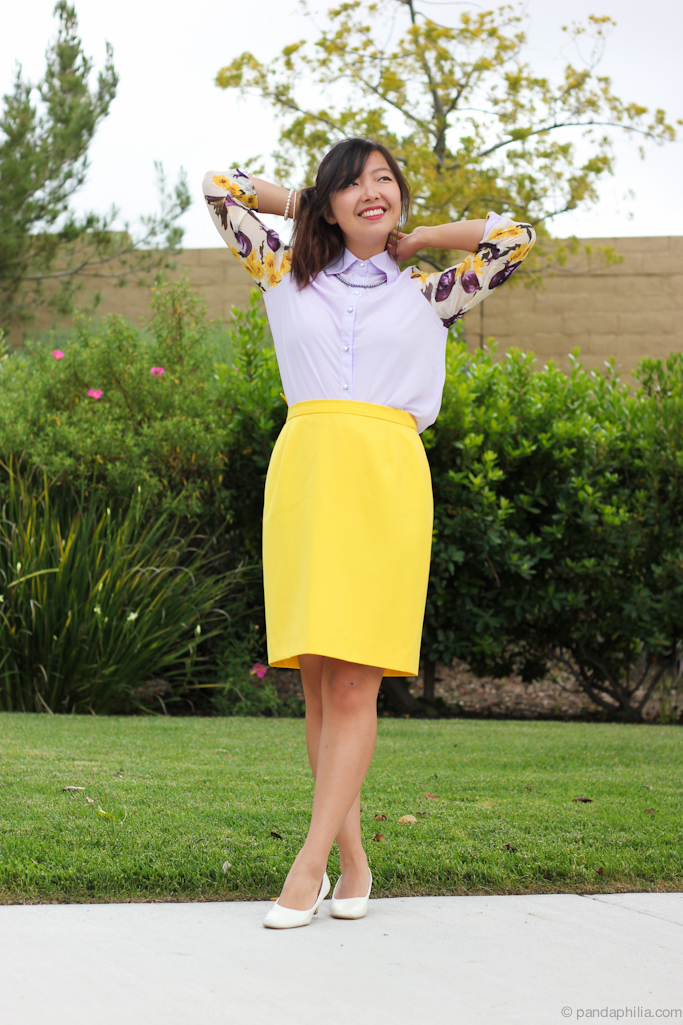 pandaphilia: Mad Men-Inspired: Lilac and Sunny Yellow