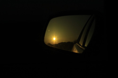 sunset sky car canon eos mirror lincolnshire louth mondeo lincolnshirewolds 50d