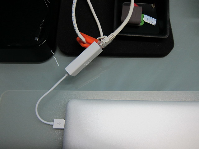 Apple USB Ethernet Adapter - Connected To MacBook Air