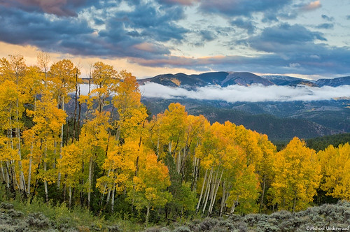 autumn sunset mountains fall colors clouds landscape colorado aspens sanjuanmountains gunnisonnationalforest gunnisoncounty alpineplateau bigbluecreek