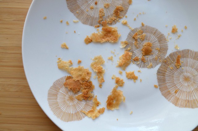 Genius Sans Gluten France croissant crumbs on plate