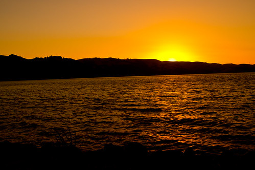 sunset beach water golden martinezshoreline