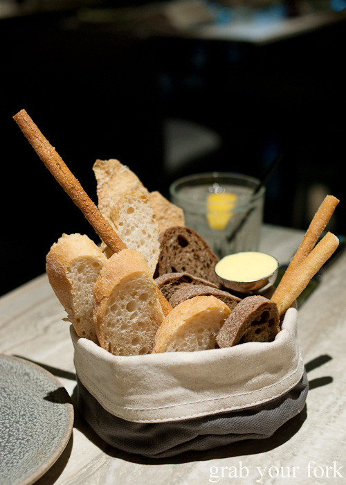Bread and breadsticks at Swine and Co, Sydney
