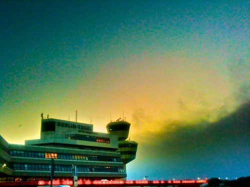 berlin sunrise germany early airport tegel