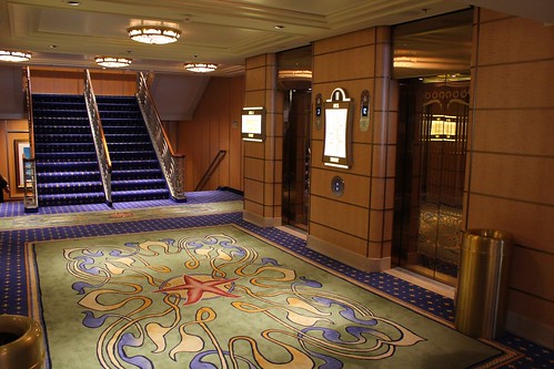 Stateroom deck elevators - Disney Fantasy