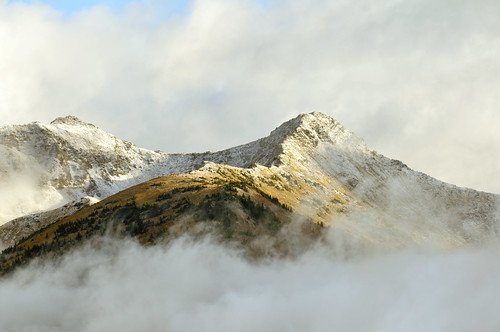 mountains clouds telephoto summit valemount