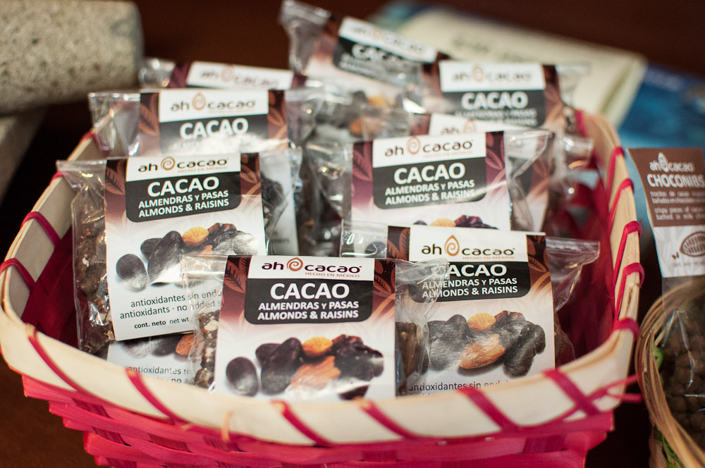 Chocolate maya en Ah Cacao en la 5ª Avenida de Playa del Carmen