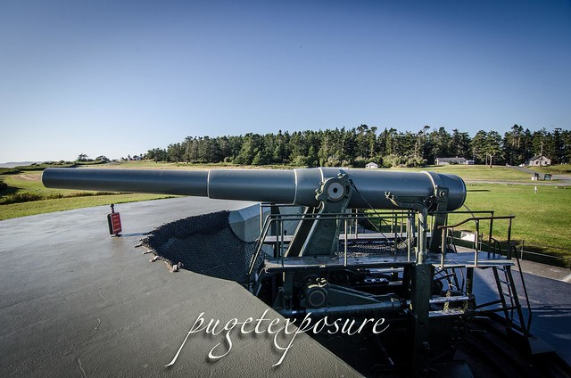 Fort Casey 10 inch Gun on display