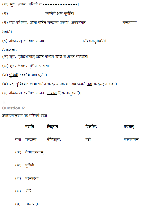 NCERT Solutions for Class 8th Sanskrit/