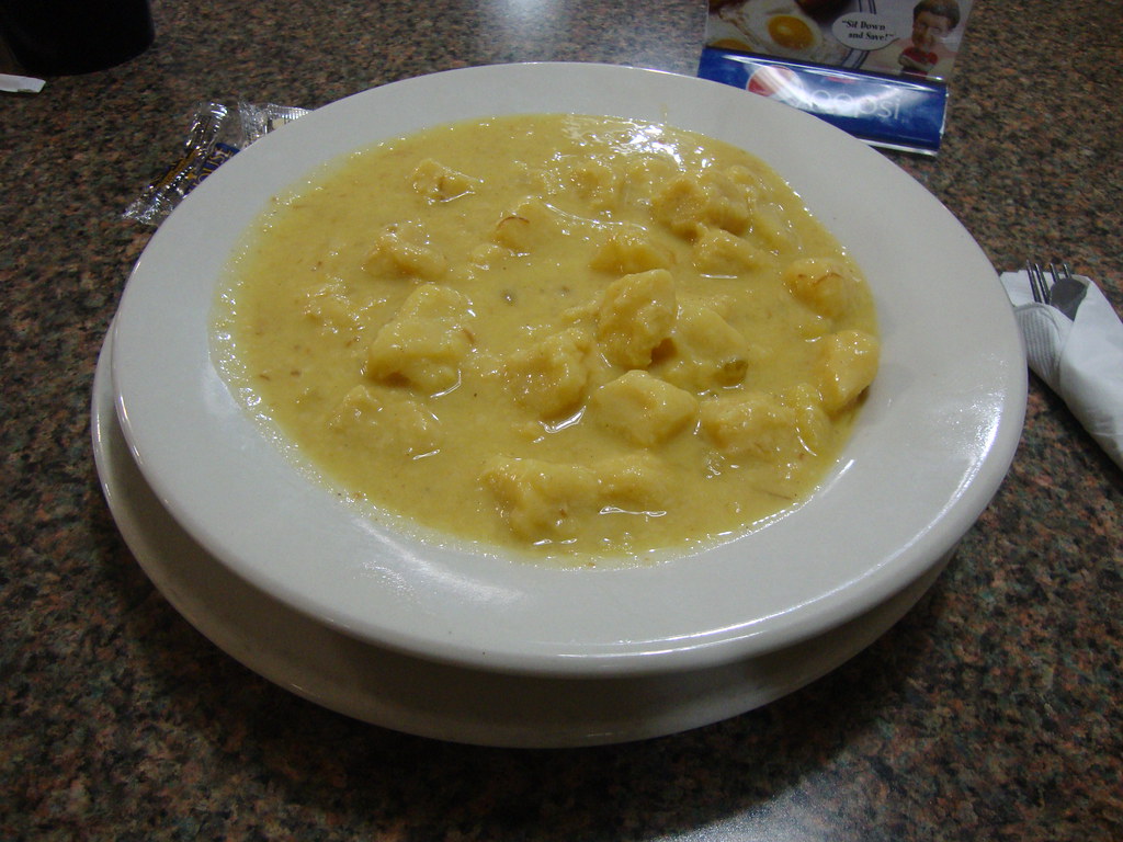 Vegetarian Parmesan Knoephla Soup