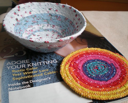 Fabric Wrapped Bowl and Coaster
