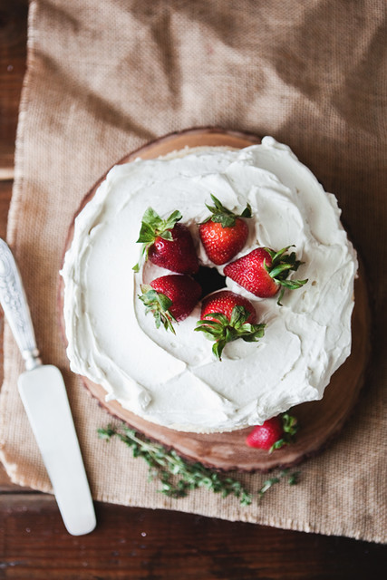 angel food cake // the little red house