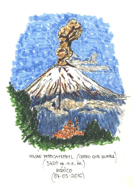 Popocatépetl (5.420 m.s.n.m.)