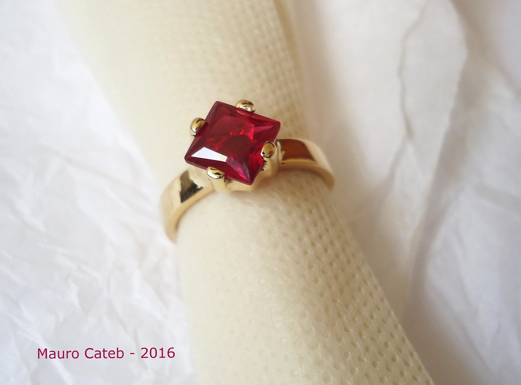 Ruby and gold ring