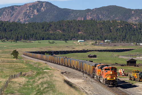 railroad train colorado spruce bnsf rampartrange emd coaltrain sd70ace jointline bnsf9134