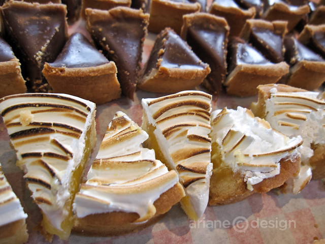 Ganache and lemon tart assortment