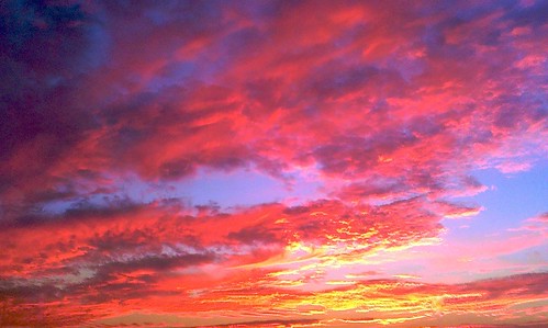 sunset sky color clouds vibrant week delaware 52