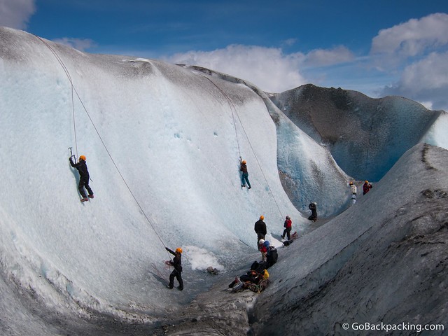 Ice Climbing on Viedma